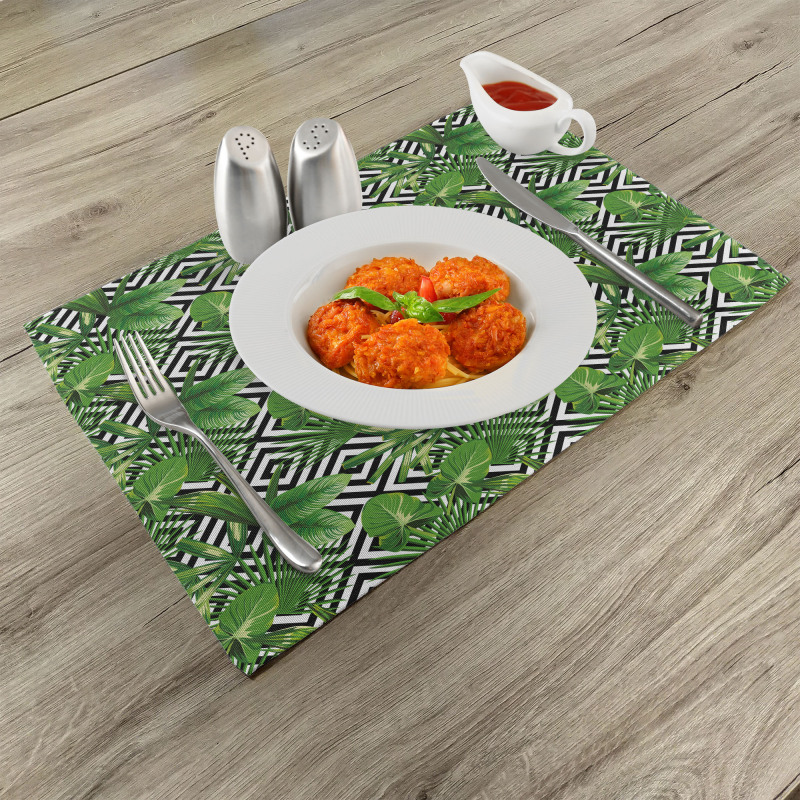 Modern Coconut Palm Place Mats