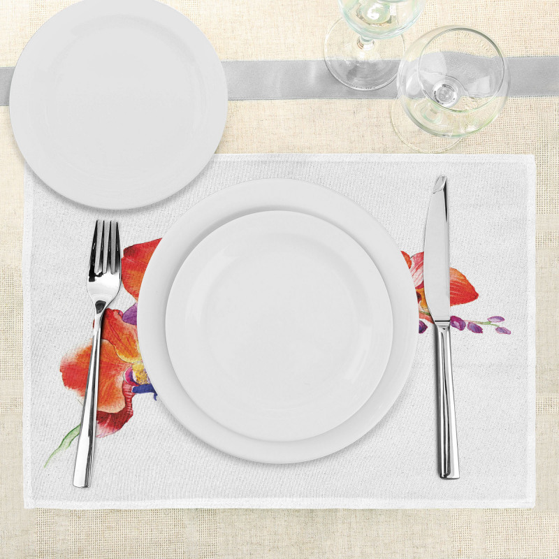 Orchid Branch Blooms Place Mats