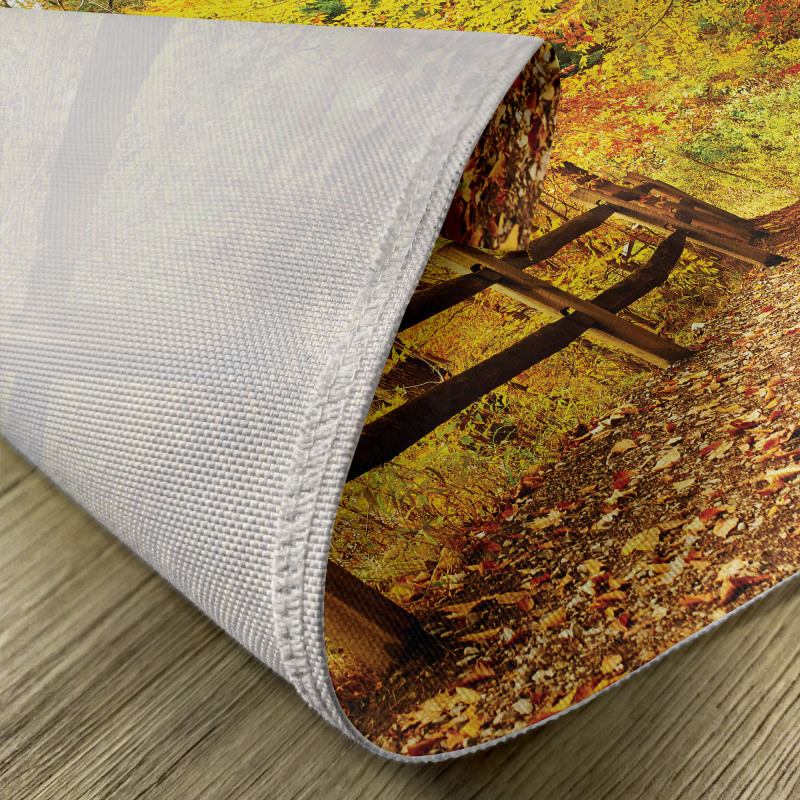 Fall Trees Leaf Road Place Mats