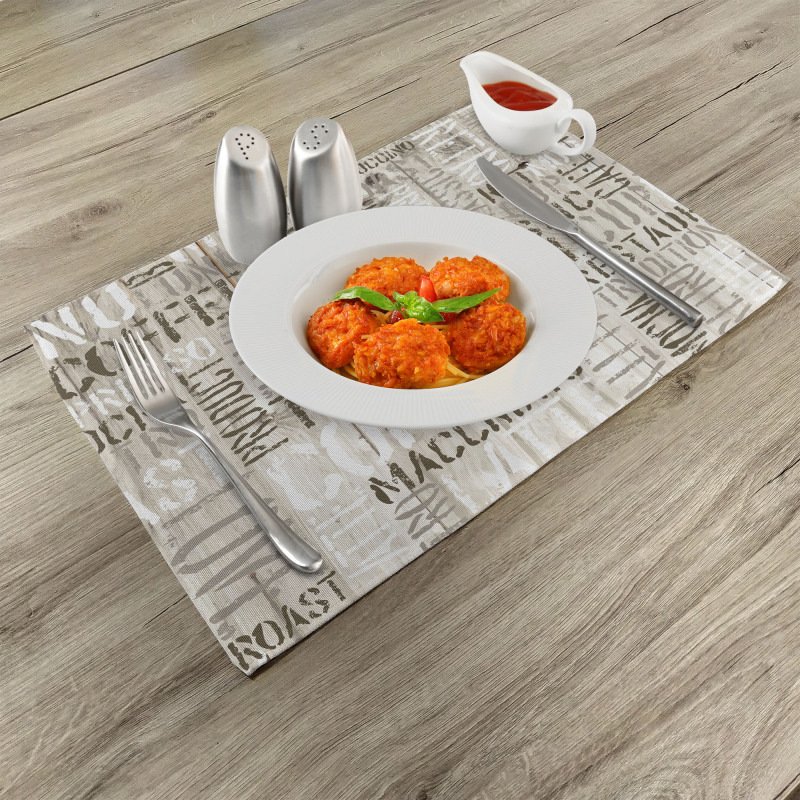 Coffee Phrase Espresso Place Mats