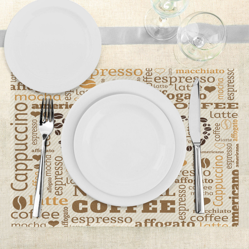 Latte Affogato Coffee Place Mats