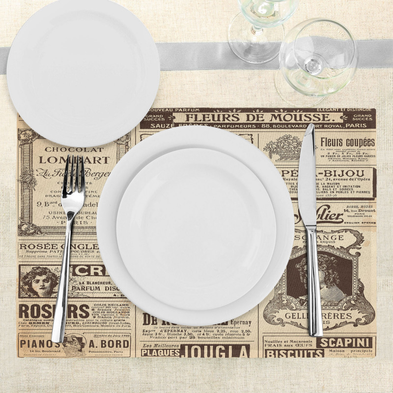 Historic French Journal Place Mats