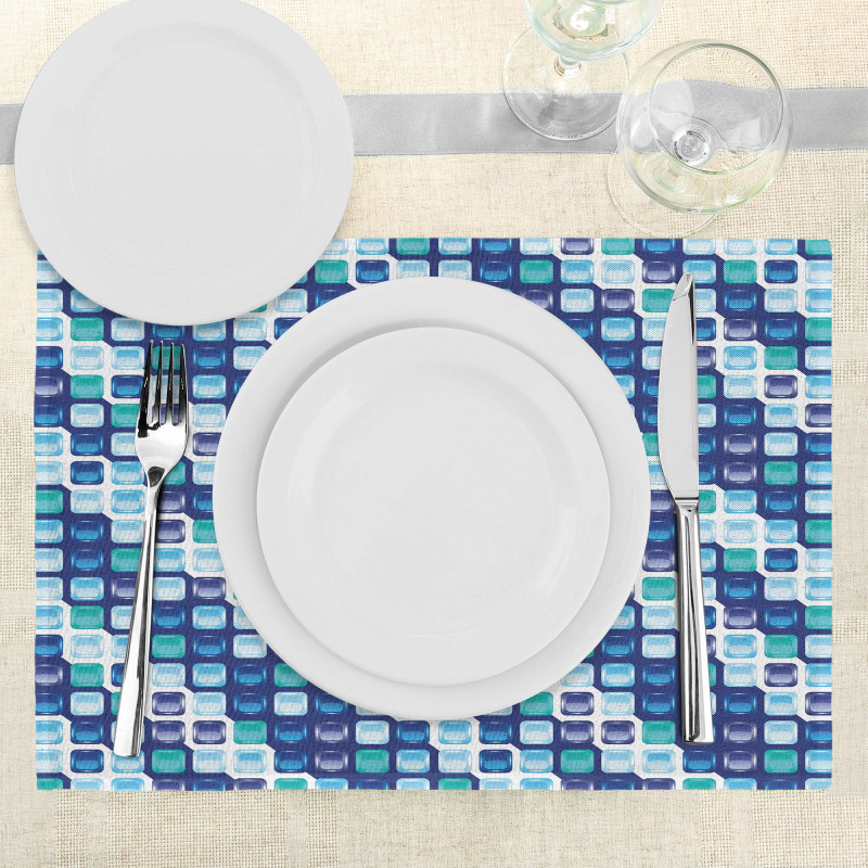 Vintage Mosaics Squares Place Mats