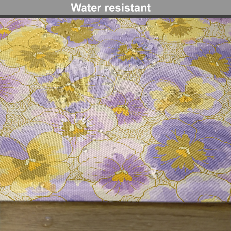 Hand Drawn Pansy Garden Place Mats