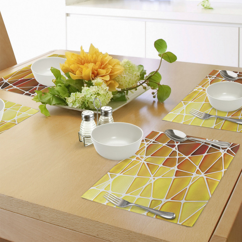 Geometrical Ombre Shapes Place Mats