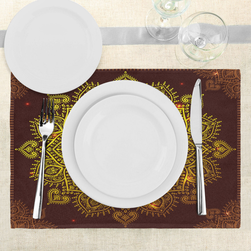 Oriental Snowflake Art Place Mats