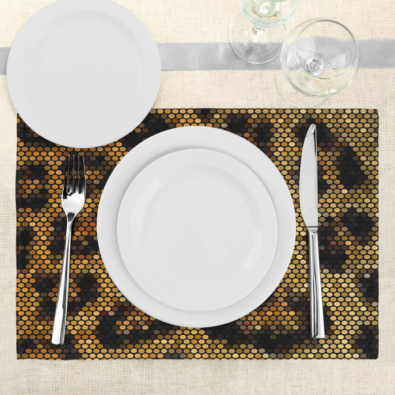 Leopard Motif Trippy Place Mats