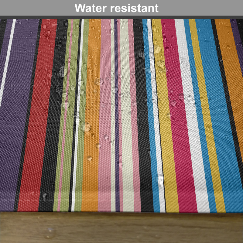 Vibrant Colors Striped Place Mats