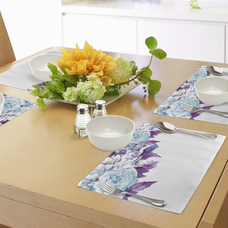 Vintage Flower Petals Place Mats