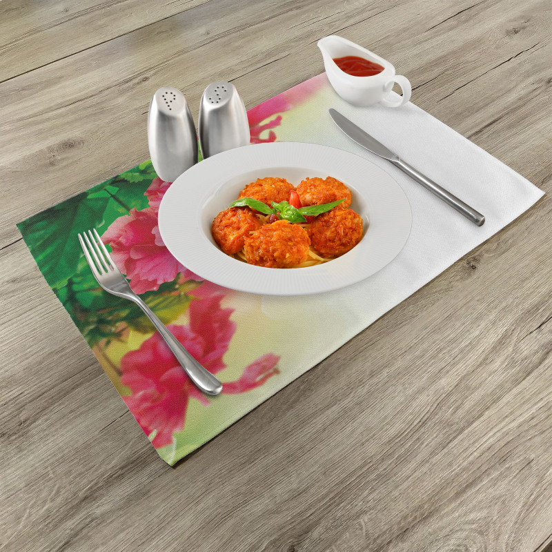 Fragrance Blossoms Garden Place Mats