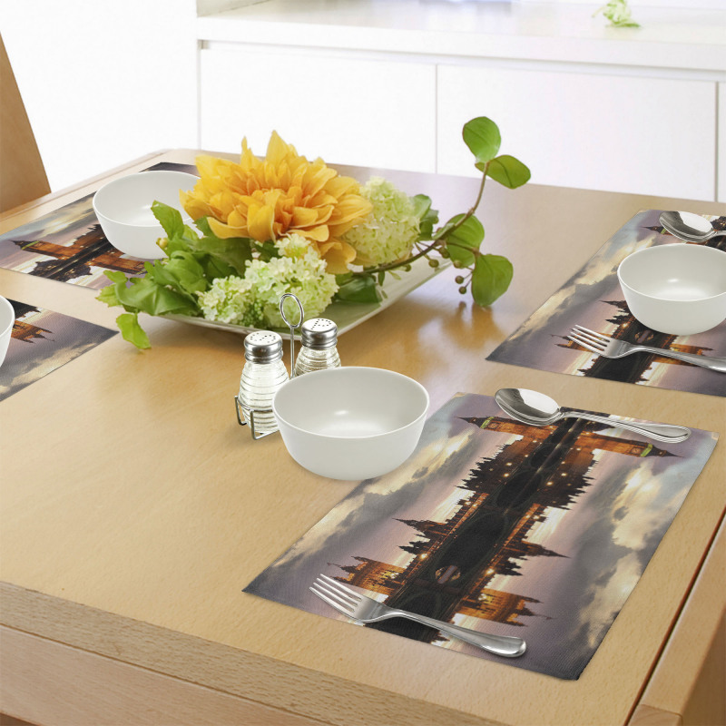 Surreal Evening Big Ben Place Mats