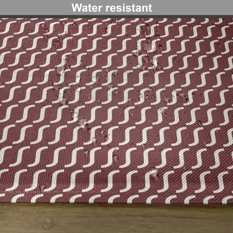 Cutrvy Wavy Lines Dark Tile Place Mats