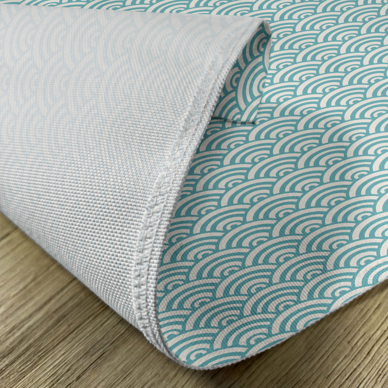 Curvy Lines Bubbles Sea Place Mats