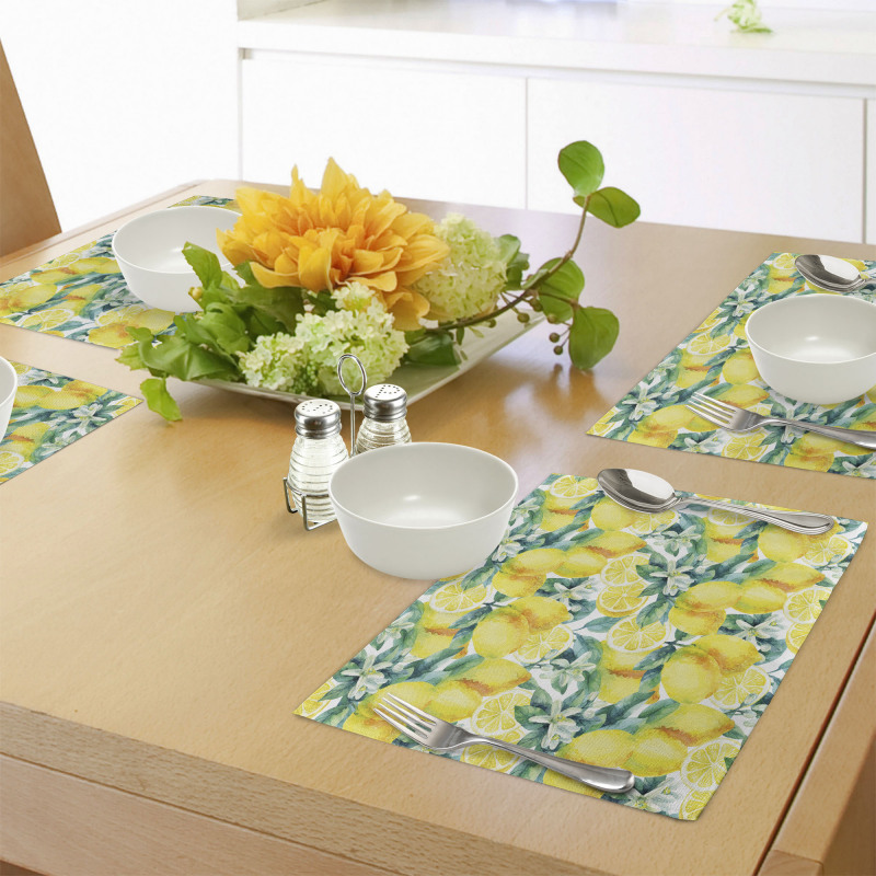 Lemon Citrus Branches Place Mats