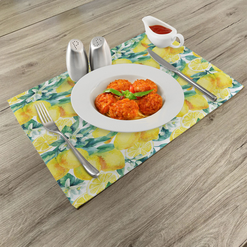 Lemon Citrus Branches Place Mats