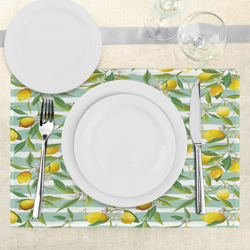 Blooming Lemon Tree Place Mats