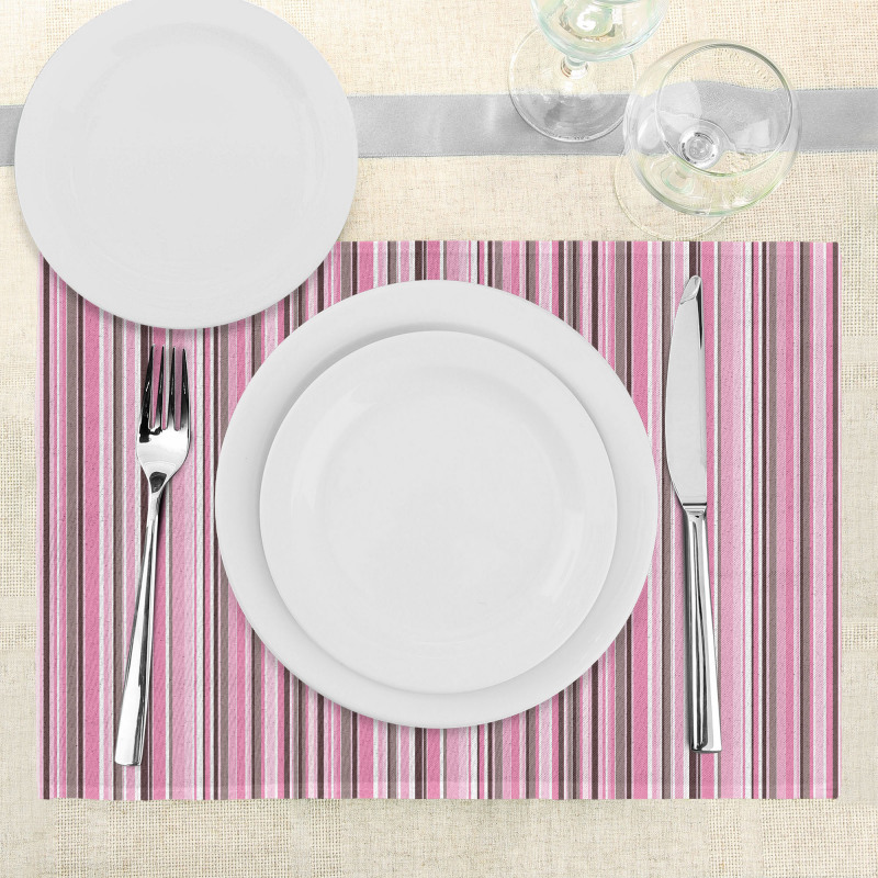 Retro Vintage Stripes Place Mats