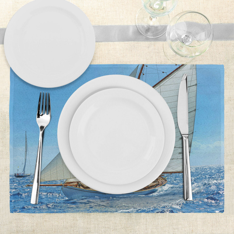 Sailboat Regatta Race Place Mats