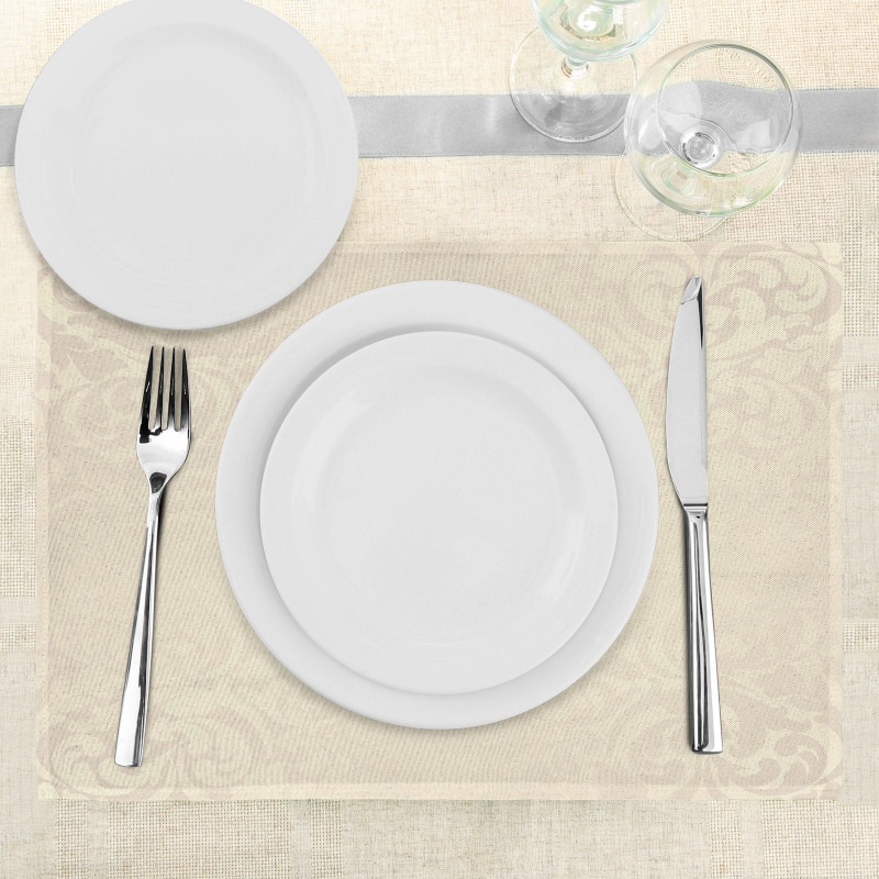 Monochrome Damask Place Mats