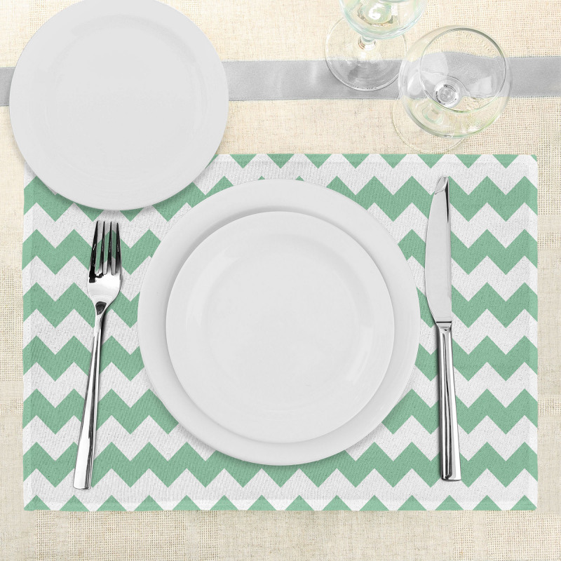 Zigzag Twisty Modern Place Mats