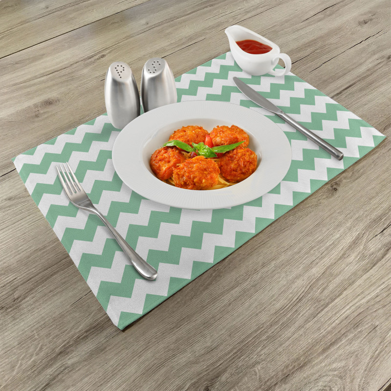 Zigzag Twisty Modern Place Mats