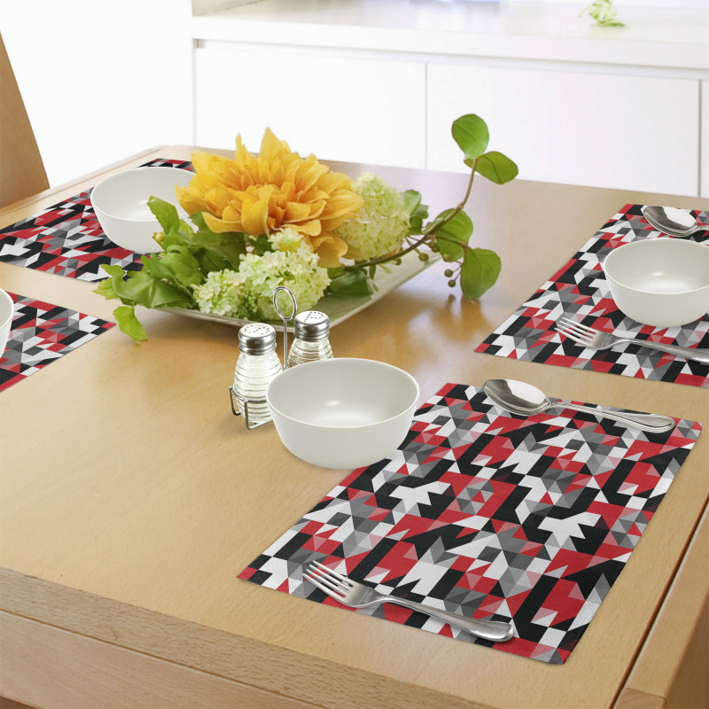 Half Triangles Square Place Mats