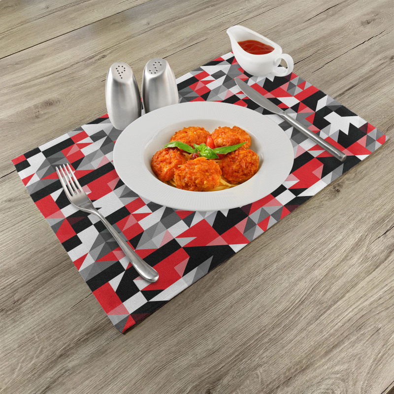 Half Triangles Square Place Mats