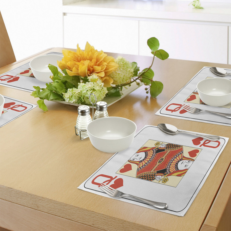 Playing Poker Card Deck Place Mats