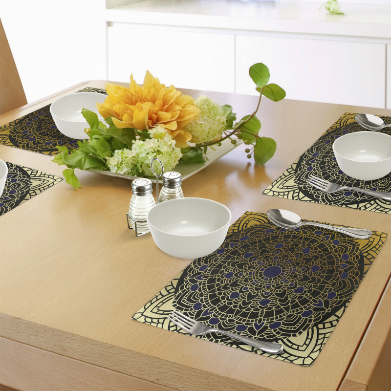 Lotus Inspired Design Place Mats