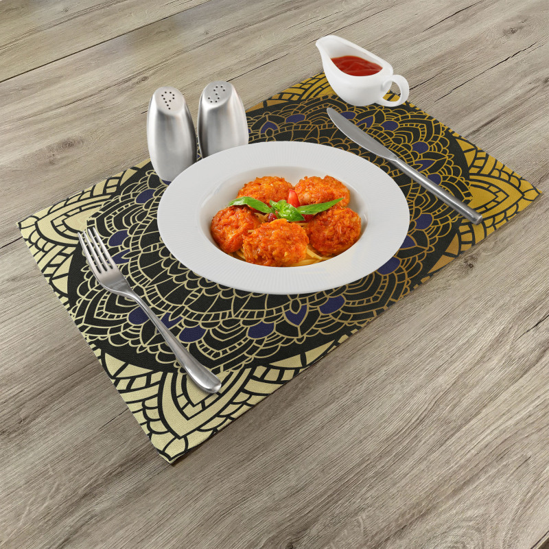 Lotus Inspired Design Place Mats