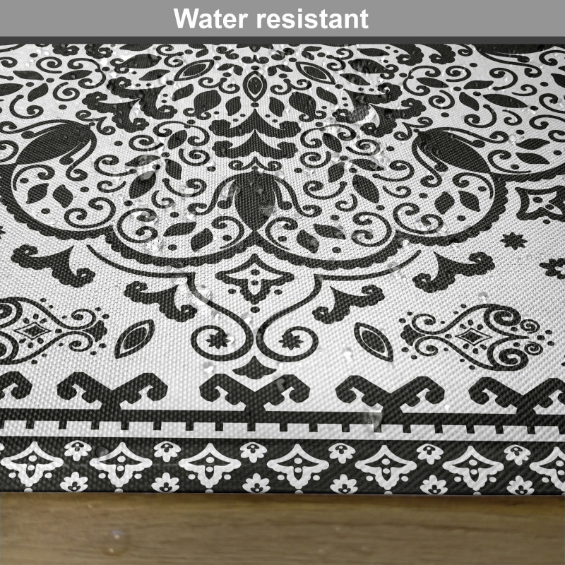 Lace Paisley Black Mehndi Place Mats