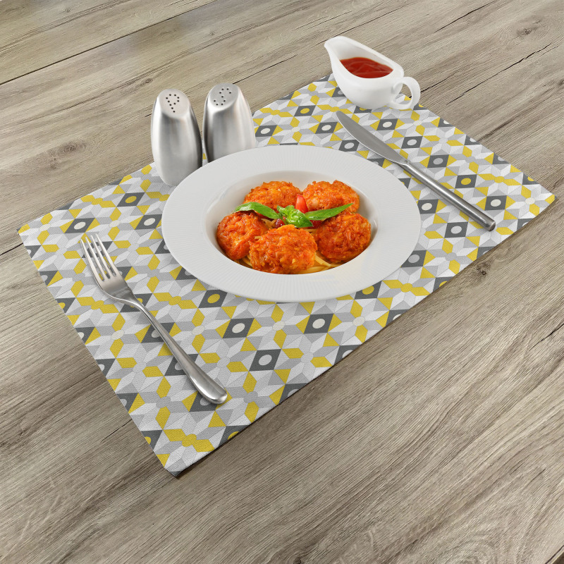 Squares Rounds Place Mats