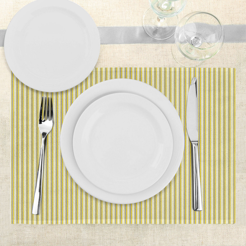 Retro Style Stripes Place Mats