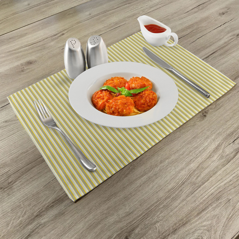 Retro Style Stripes Place Mats