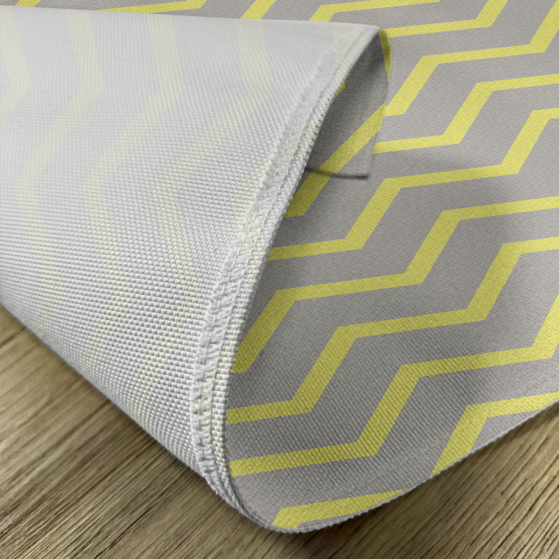 Yellow Grey Zig Zag Place Mats