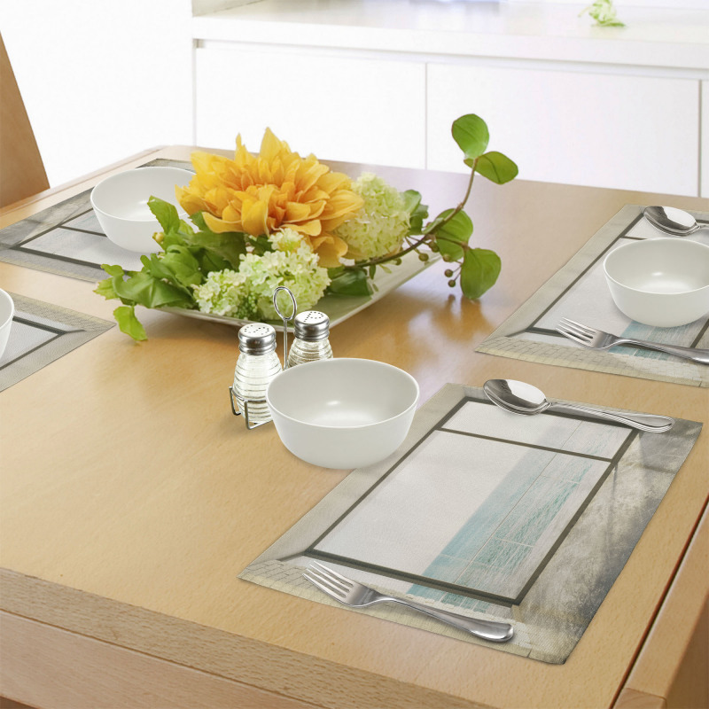 Coastal Scene Ocean View Place Mats