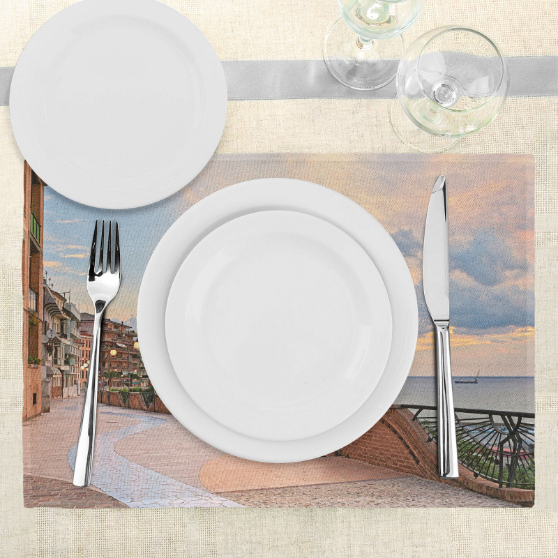 Dawn in Ortona Abruzzo Place Mats