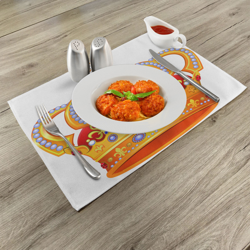 Majestic Royal Sign Crown Place Mats