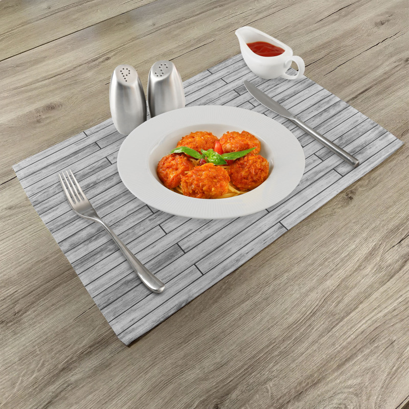 Parquet Wood Retro Place Mats