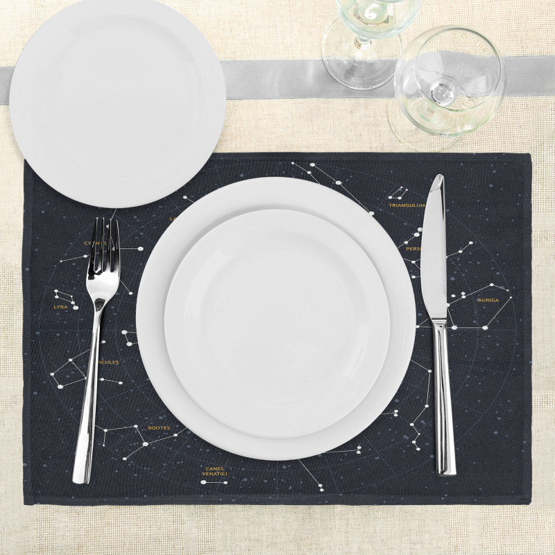 Stars Sky Map Place Mats