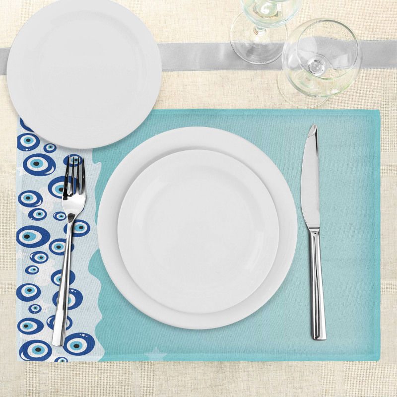 Vertical Shape Border Place Mats