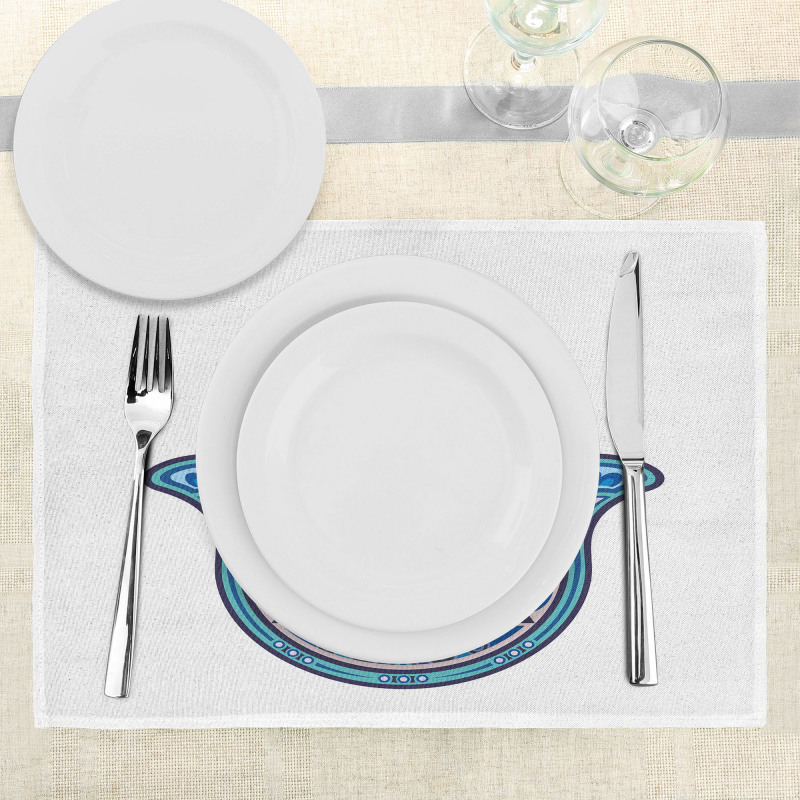 Vibrant Hamsa Triangle Place Mats