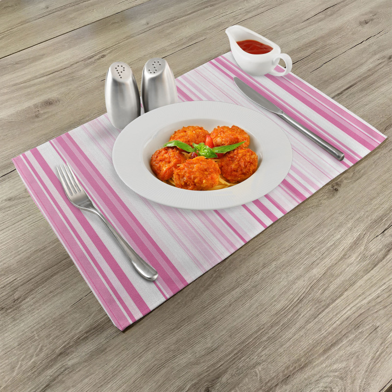 Vertically Striped Place Mats