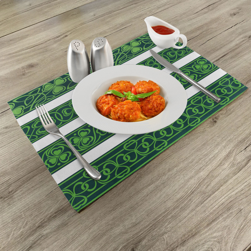 Shamrock Borders Art Place Mats