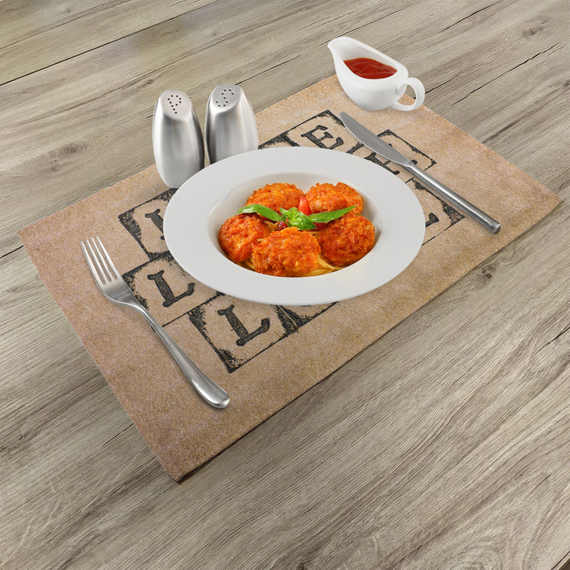 Grungy Vintage Place Mats