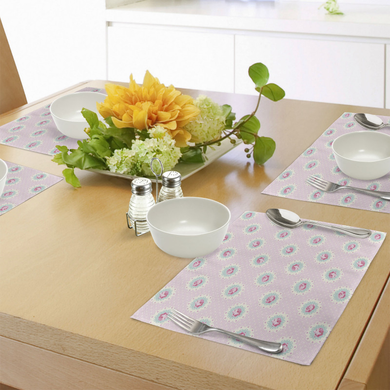 Retro Floral Cabin Place Mats