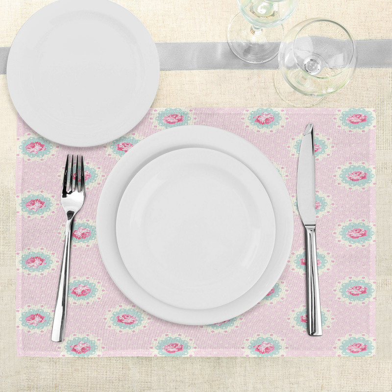 Retro Floral Cabin Place Mats