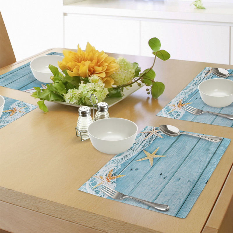 Rustic Fish Net Place Mats