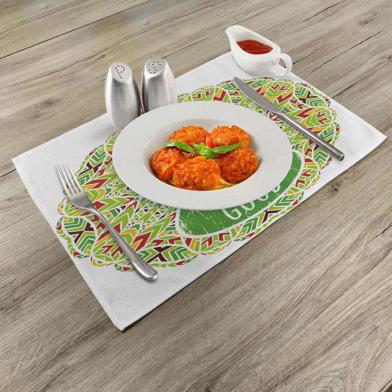 Reggae Music Guitar Place Mats