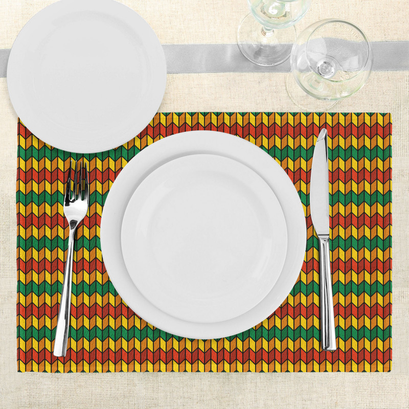 Triangle Inspired Shapes Place Mats